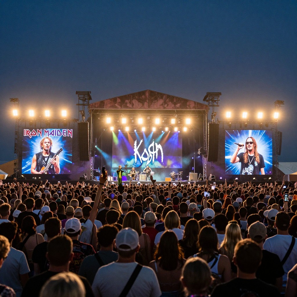 Boardwalk rock fest 2027: iron maiden, korn и bad omens возглавят фестиваль