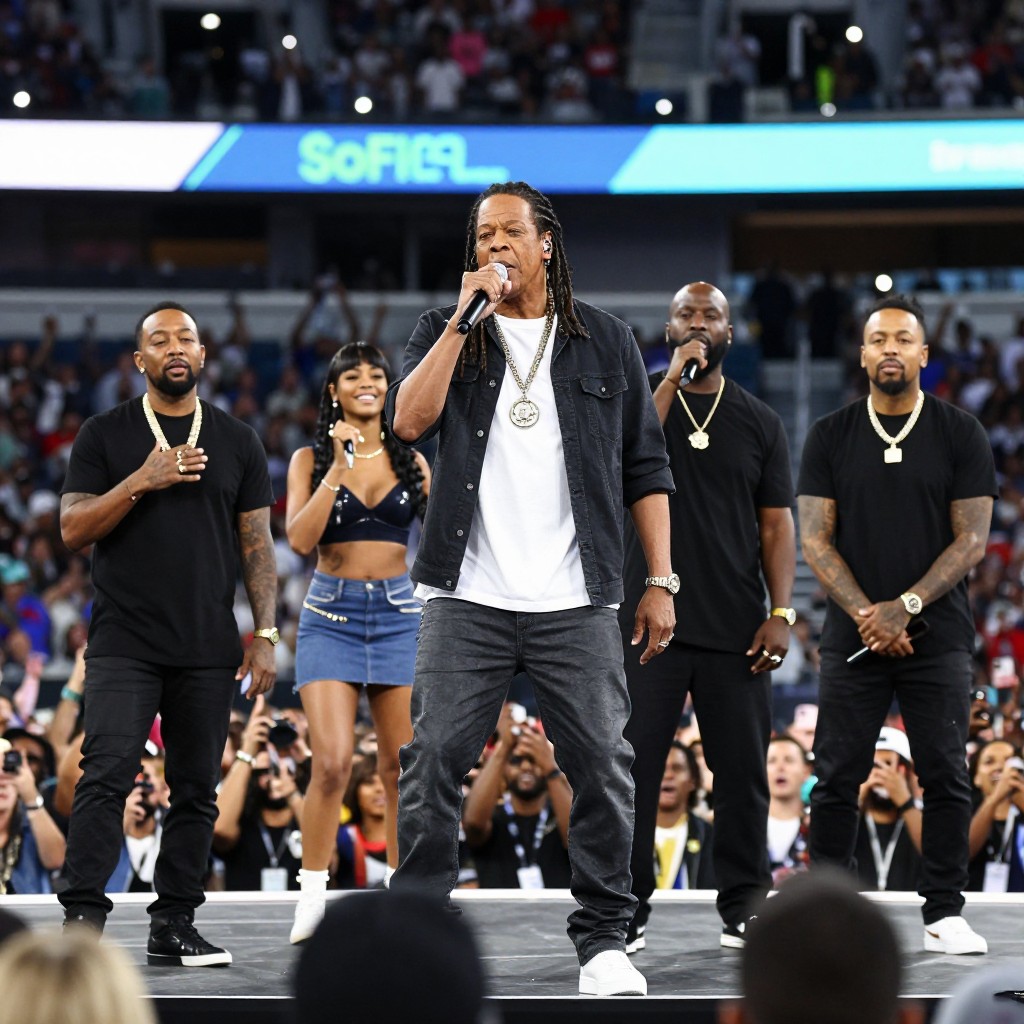 Jay-z выступил в Лос-Анджелесе с blue ivy, scarface, Dj khaled и john legend