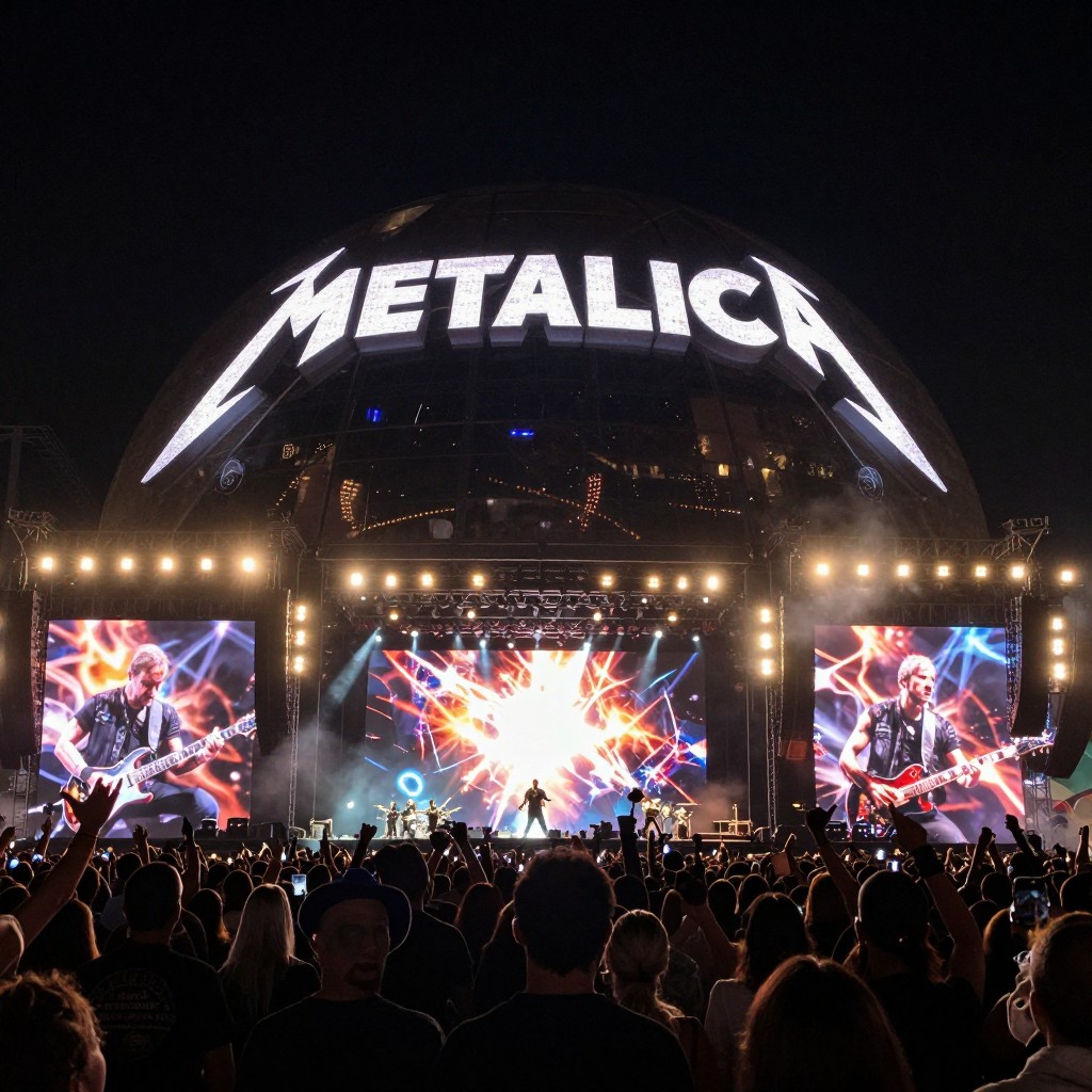 Metallica во второй раз выступила в sphere: редкие песни и новый сет-лист